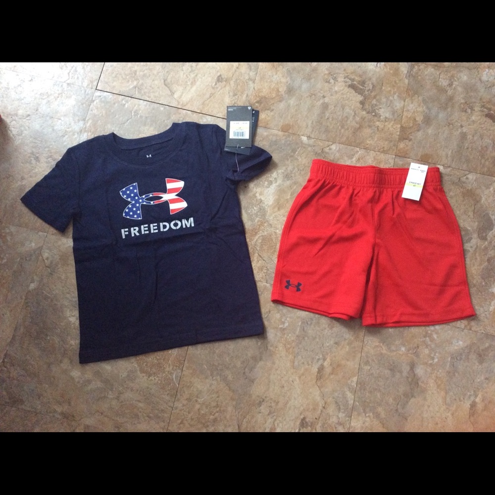 Boy’s UA shorts set NWT